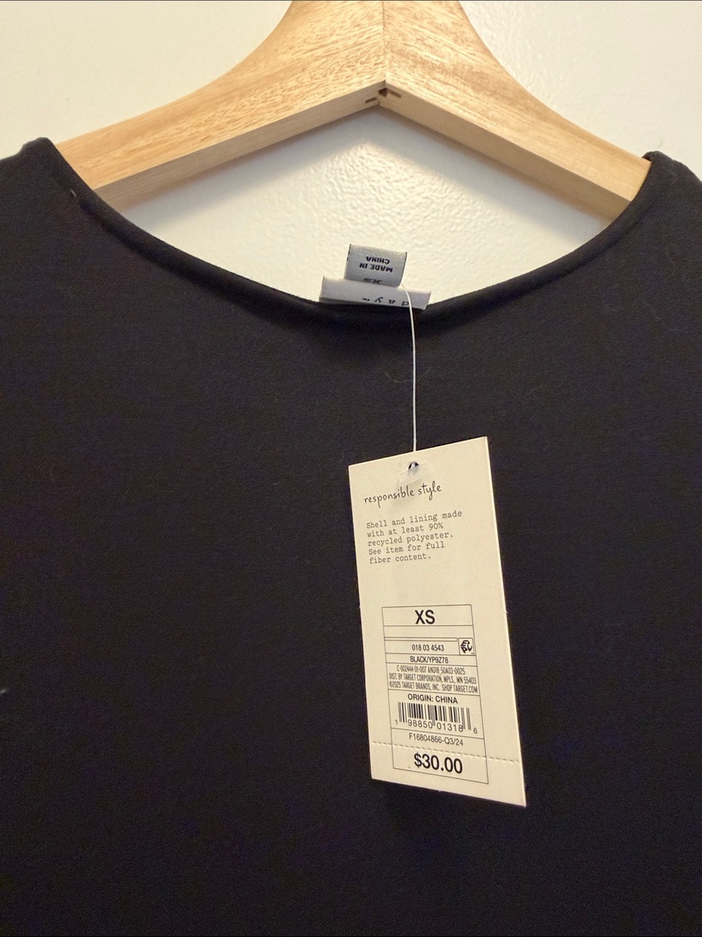 a new day Black Long-Sleeve Twist-Front Maxi DressSize XS - Picture 3 of 4